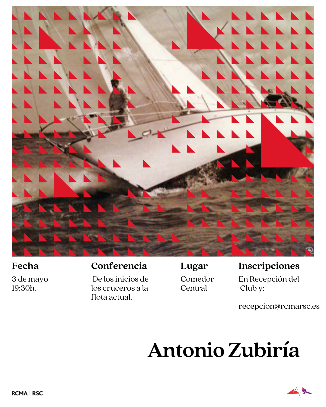 CONFERENCIA 3 de mayo:  Antonio Zubira De los inicios de los cruceros a la flota actual - 