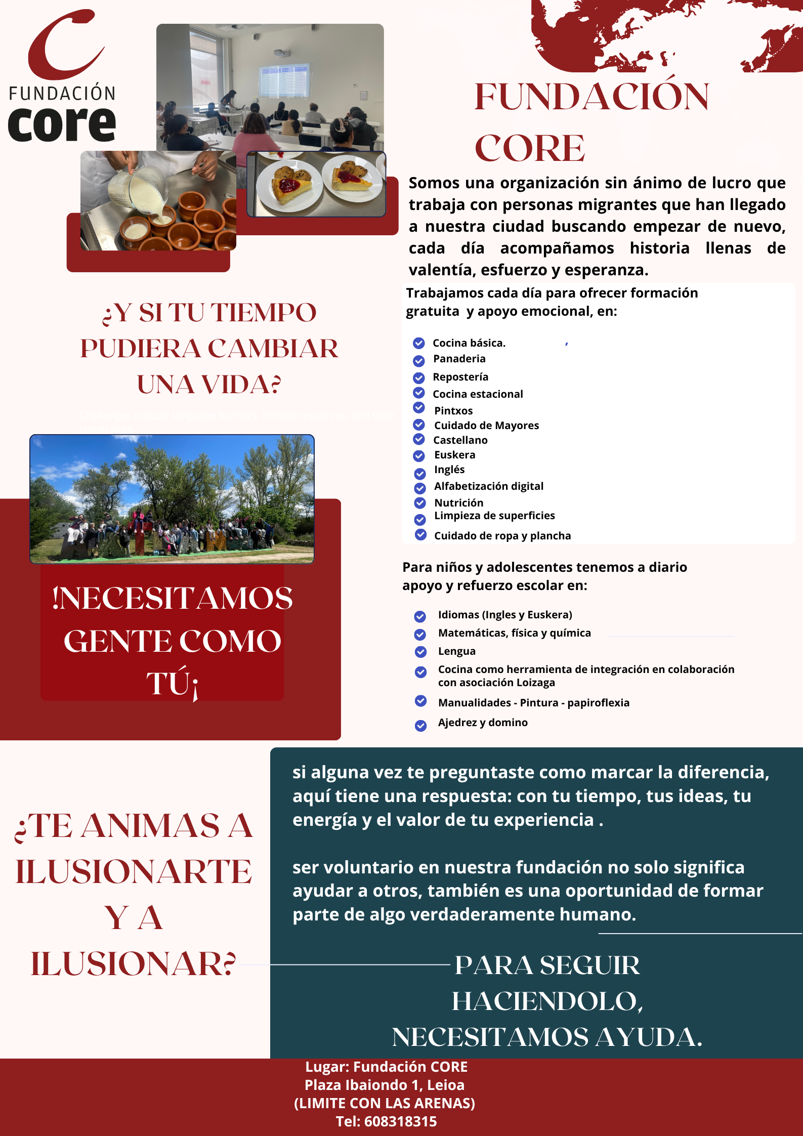 Bsqueda de voluntarios para la Fundacin Core - 