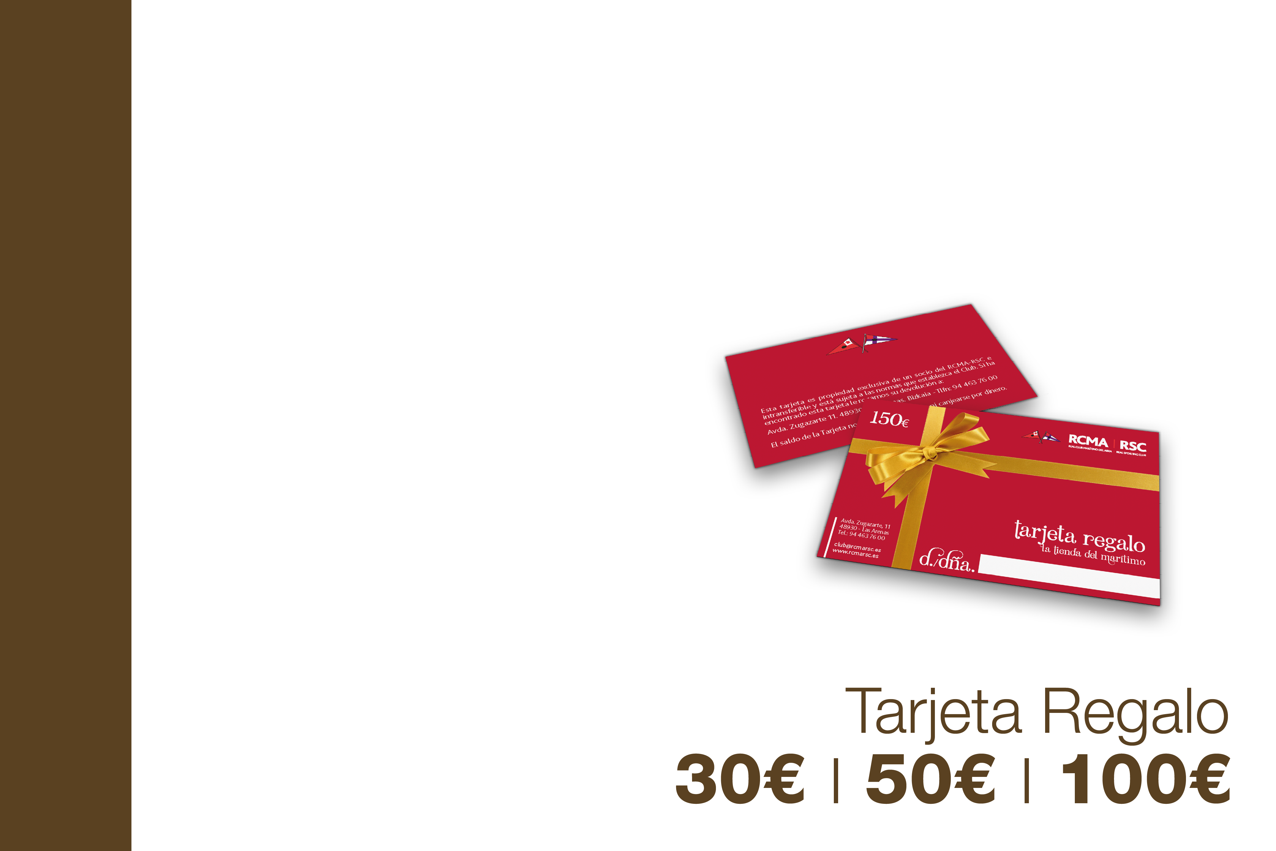 Tarjeta Regalo - 30-50-100