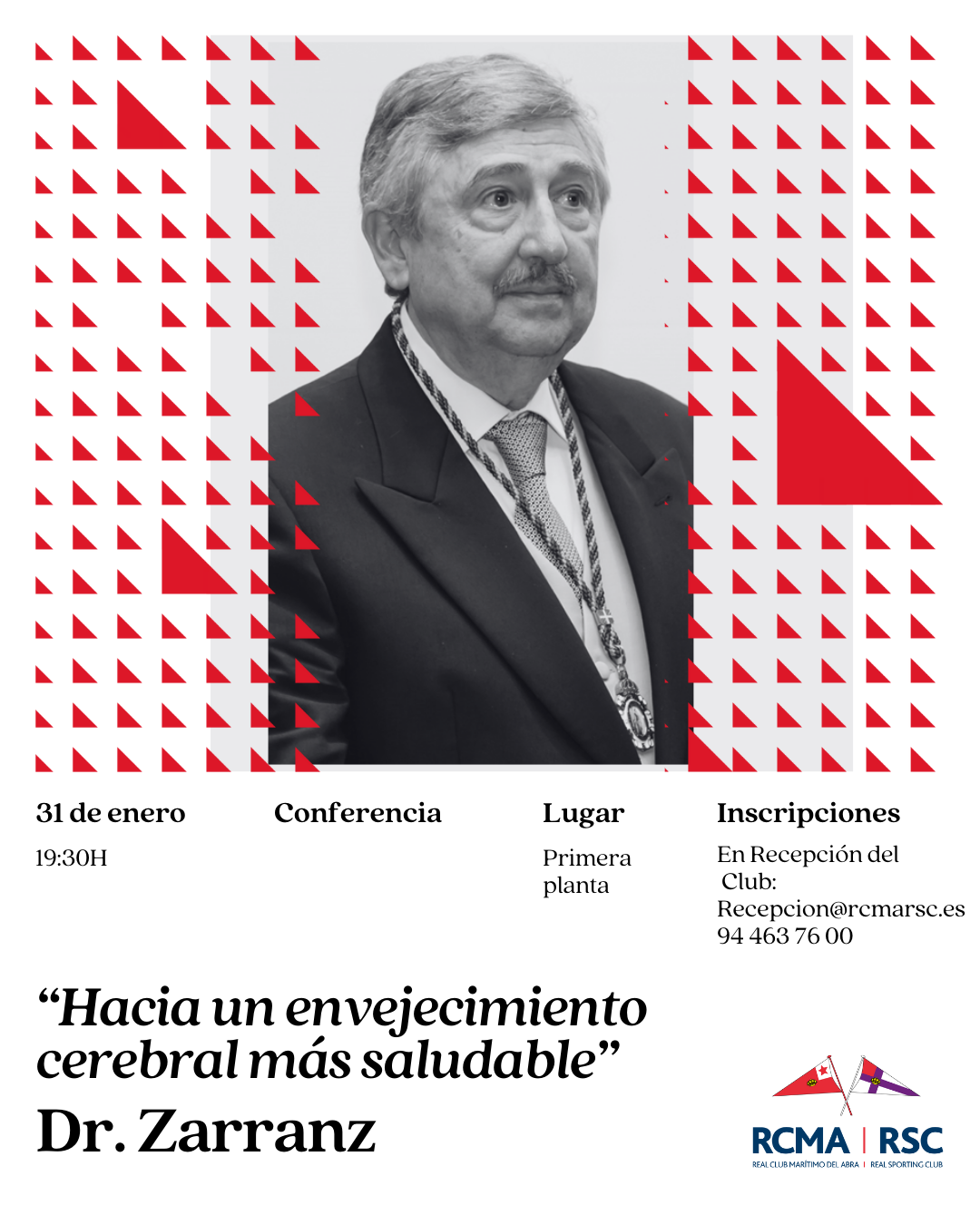 31 de enero: Conferencia Dr. Zarranz - 