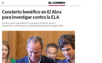 El Correo: Concierto benfico en el Abra para investigar contra la ELA - 