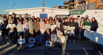 Las promesas de la Escuela de Vela Jos� Luis de Ugarte despidieron el a�o en el Abra - 