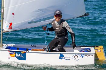 El Campeonato de Espa�a de la clase Optimist termina en aguas del Abra con una prueba en un d�a veraniego - 